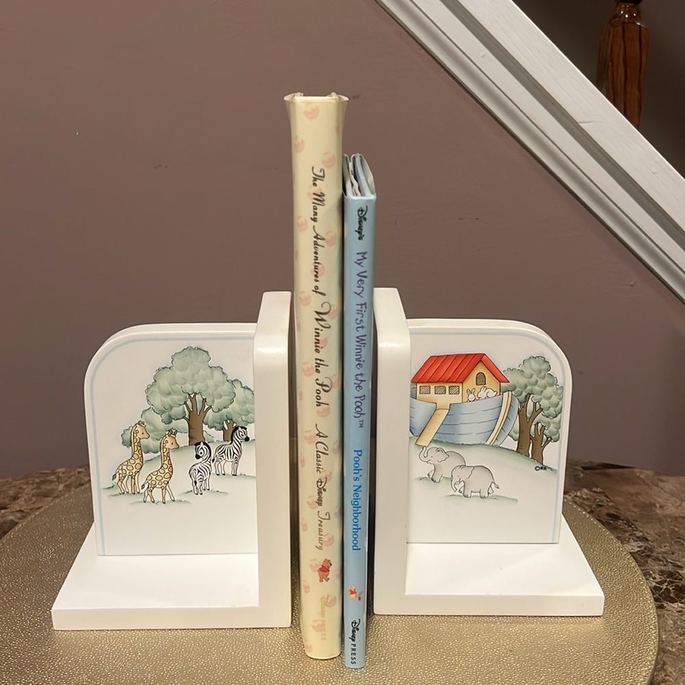 M M’s Designs Handcrafted Noah’s Ark Themed Bookends